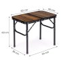 Bolzz Kamperski sklopivi stočić 60 × 40 cm – Wooden MultiGarden - slika 5