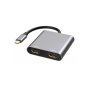 E-GREEN Adapter USB 3.1 tip C (M) - 2 x HDMI - slika 1