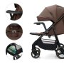 KINDERKRAFT KOLICA ZA BEBE SA TACNOM TRIG 3 BROWN - slika 2