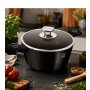 KAUFMAX ŠERPA SA POKLOPCEM 24CM Black Vantage Collection - slika 2