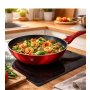 KAUFMAN WOK TIGANJ 28CM KAUFMAX BURGUNDY LINE - slika 2