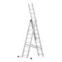 CRAFTER Aluminijumske trodelne merdevine 3x9 gazišta 150 kg - slika 1