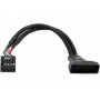 CHIEFTEC USB3T2 Kabl adapter 19pin USB 3.0 - 9pin USB 2.0 crni - slika 1