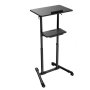 GEMBIRD TVS-DESK-01-BK Mobilni sto sa toèkicima, 1110-1345 mm, crne boje - slika 2