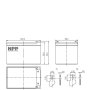AGM NPP NP12V-12Ah, BATTERY, C20=12AH, T2, 151x98x95x100, 3,3KG, BLACK - slika 3