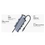 CUDY UH606 6-In-1 USB-C Hub with Gigabit Ethernet Port - slika 4