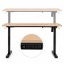 ModernHome Elektricni radni sto 140* 60 cm sa podesivom visinom 72-118 cm, svetli hrast - ModernHome - slika 3