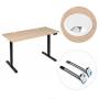 ModernHome Elektricni radni sto 140* 60 cm sa podesivom visinom 72-118 cm, svetli hrast - ModernHome - slika 4