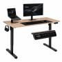 ModernHome Elektricni radni sto 140* 60 cm sa podesivom visinom 72-118 cm, svetli hrast - ModernHome - slika 1