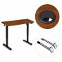 ModernHome Elektricni radni sto 140*60 cm sa podesivom visinom 72*118 cm, tamni hrast -ModernHome - slika 4