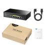 CUDY GS1005PTS1 5-Port 10/100/1000M Gigabit 4PoE+ 1RJ45 Switch with 1 SFP Slot - slika 2