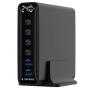 GEMBIRD TA-UC-2A4C-PD240-01-BK 6-port 240 W GaN USB fast charger, black - slika 1