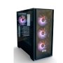UGD Kuciste Tracer 2234 PSU-650W G650 ATX, providna stranica, ugradjena 4xRGB kulera, Crno SA NAPAJANJEM - slika 1