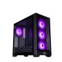 UGD Kućište Titan 2314, ATX, providna stranica, ugradjena 4xRGB kulera, Crno - slika 3