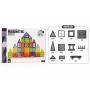 Magnetne Kocke Magnetni konstruktor set Rainbow Create & Move 108 delova ST0734775B - slika 3