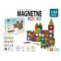 Magnetne Kocke Magnetni konstruktor Zamak i vozić 149 delova A1571532B - slika 4