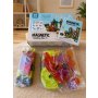 Magnetne Kocke Magnetni konstruktor set Rainbow Ball run 69 delova A1571502B - slika 4
