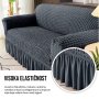 HOMEMATES 1+1 gratis retro pokrivač za dvosede i kauče od 145cm do 185cm - Siva - slika 5