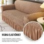 HOMEMATES Retro Pokrivač za dvosede i kauče od 145cm do 185cm - Braon - slika 4