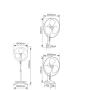 NIAROS KURELI Ventilator 3U1, PODNI, ZIDNI I STONI, PREČNIK 43CM, 45W, BELI - slika 2