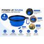 PET Treatment Sklopiva činija za pse plava 350 ml - slika 5