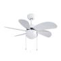 NIAROS PLAFONSKI VENTILATOR 32' SA LAMPOM, Bela - slika 1