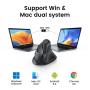 UGREEN (25444) Ergonomski Vertikalni Bežični Miš Bluetooth + 2.4GHz 4000 DPI - slika 4