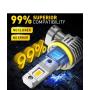 AUXITO H11 LED sijalice 3000K žute DD-M6-H11-GY2-A 24000lm CANBUS set H8 H9 H16 - slika 4