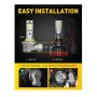 AUXITO 9006 LED sijalice 6000K Ultra jaka svetla set 2 kom DD-M6-9006 - slika 5
