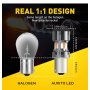 AUXITO 7057BAU15S žute LED sijalice sa CANBUS-om BAU15S-4KP8- JM-Y2-AUXITO-PQ - slika 3