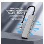 KETTZ KT-HUBC300 Tip C HUB + 4 x USB3.2 Gen2 10Gbs data transfer - slika 3