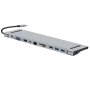 KETTZ Tip C HUB KT-1101G 111 4K HDMI VGA USB*3 SDTF USB-CPD AUX LAN - slika 4