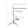 KETTZ Platno za Projektor 100 Anti-Refleks 220x125CM - slika 2