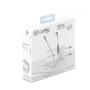 CELLY Bluetooth slušalice + punjač 18W USB-C bela - slika 4