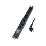 LOGILINK PDU 8 x šuko, prenaponska zaštita, prekidač, 1.8m - slika 2