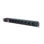 LOGILINK PDU 8 x šuko, prenaponska zaštita, prekidač, 1.8m - slika 3