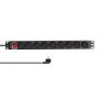 LOGILINK PDU 9 x šuko CEE 7/3, 2.0m, sa prekidačem - slika 1