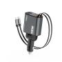 MOXOM Auto punjač MX-VC53 USB & Type C output + Type C & lightning cable output 45W crni - slika 1