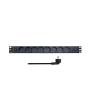 LOGILINK PDU 8 x šuko , 2x USB type C, prenaposna zaštita - slika 1