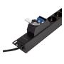 LOGILINK PDU 6 x šuko CEE 7/3, 2.0m, sa duplim osiguračem - slika 5