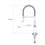 QUADRON MARILYN Q-Line slavina,čelična, pomični izliv, boja steel, 3523527_BS - slika 2