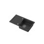 QUADRON TOM 111 - sudopera sa 1 kadom, rucni sifon , crna HCQM7744CZ - slika 4