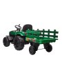 ARISTOM Dečiji traktor na akumulator sa prikolicom 12V Zelena - slika 2