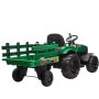 ARISTOM Dečiji traktor na akumulator sa prikolicom 12V Zelena - slika 5