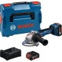 BOSCH PRO GWS 18V-11 S Akumulatorska ugaona brusilica u L-BOXX 136 sa dodatnom drškom, 06019N4005 - slika 1