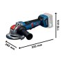 BOSCH PRO GWX18V-11PS Ugaona brusilica sa sistemom X-LOCK, 06019N4400 - slika 3