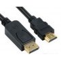 FAST ASIA Kabl DisplayPort (M) - HDMI (M) 1.8m crni - slika 1