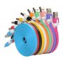 FAST ASIA Kabl USB A - USB Micro-B M/M 1m flat plavi - slika 1