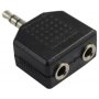 FAST ASIA Adapter audio 3.5mm - 2x3.5mm crni - slika 1