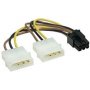FAST ASIA Adapter naponski PCI-E 6pin - 2xMolex 4pin - slika 1
